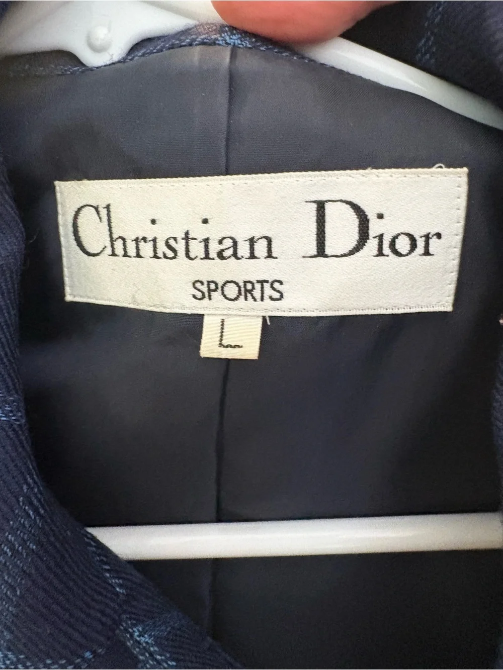 Christian Dior Sport Windowpane check jacket/blazer